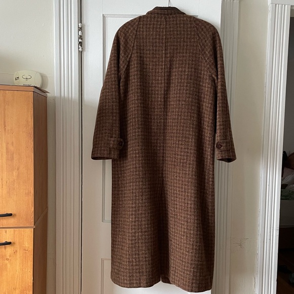 LL Bean vintage wool long tweed overcoat - Picture 2 of 13